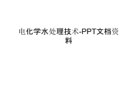 电化学水处理技术-PPT文档资料讲解学习