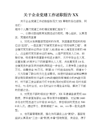 关于企业党建工作述职报告xx.doc