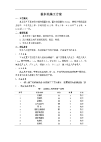 蓄水池施工技术设计方案