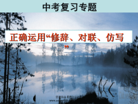 中考语文“修辞、对联、仿写”专题复习课件