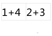 5以下加减法口算卡片