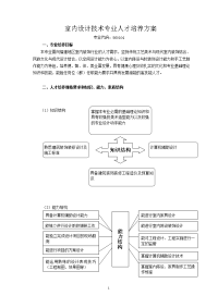 室内设计技术人才培养方案