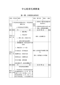 小学羽毛球教案