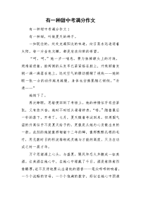 有一种甜中考满分作文.doc