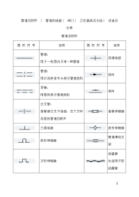 天然气管道工程各种图形符号