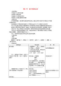 2016沪科版物理八年级11.2《看不见的运动》word教案