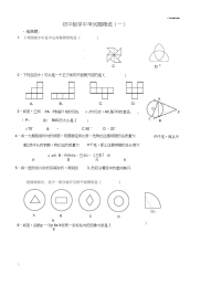 初中数学中考专题训练(一)[下学期]华师大版