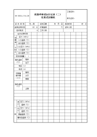 J314-2B 机器单体试运行记录（二）往复式压缩机.doc