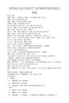 常用室内设计家具尺寸与VR常用材质基本参数