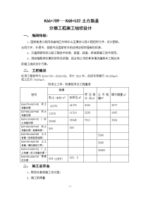 土方路基施工组织设计