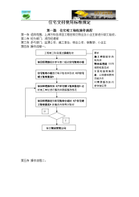 住宅交付使用标准规定