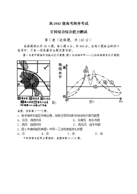 高考2012级高考热身测试