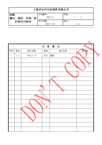 【管理精品】搬运、储存、包装、防护和交付程序