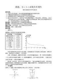 高中数学函数单调性教案