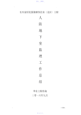 2021年人防监理工作计划总结