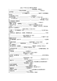 中考文言文默写训练题目