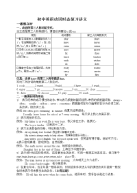 初中英语动词时态讲解