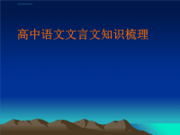 （课件）高中语文文言文知识梳理整理特约征稿