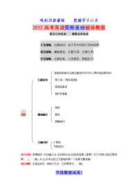 2013年高考复习资料 高考大纲
