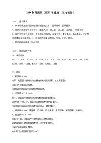cad制图规范适用于建筑、室内设计