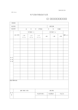电气设备空载试运行记录