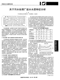 关于污水处理厂进水水质特征分析-论文