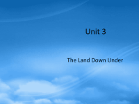 高中英语Unit 3 The Land Down Under课件