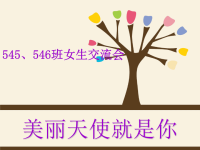 《高中女生交流会》课件x