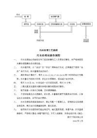 污水处理工艺流程-污水处理站操作规程