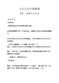 认识左右中班教案.docx