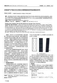 多级进气平板式光生物反应器微藻培养性能模拟研究