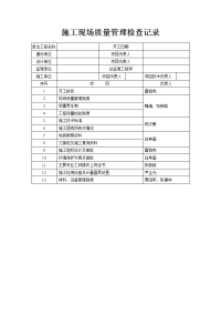 隧道工程重点检查内容参照表