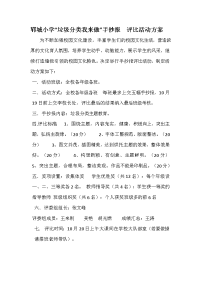 垃圾分类手抄报比赛活动方案.doc