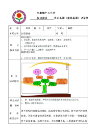 汉语拼音集体备课