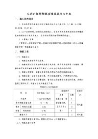 轨顶排风道施工技术交底