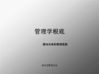 管理学基础