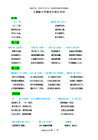 人教版小学课本全部古诗词(整理)