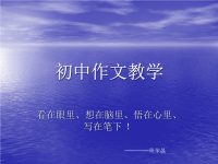 初中作文_教学 3