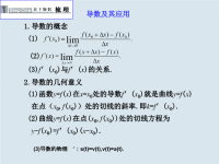 高中数学-导数及其应用课件复习