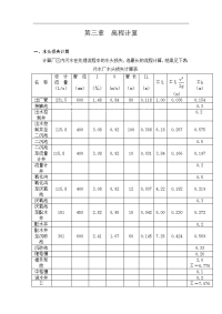 污水处理厂设计高程计算