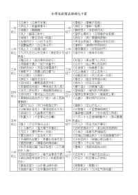 小学生必背古诗词七十首