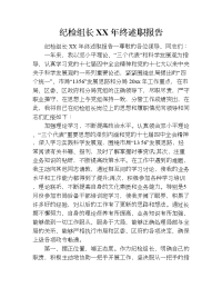 纪检组长xx年终述职报告.doc