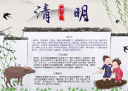 清明节俗word小报手抄报电子小报.docx