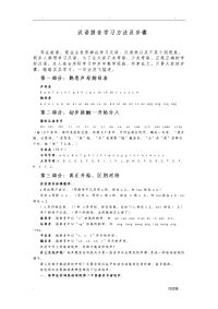 正确学习汉语拼音方法