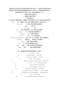 小学英语划线提问练习题