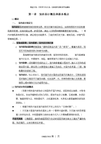 室内设计原理考试复习重点资料整理