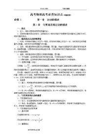 高考物理高考必背知识点