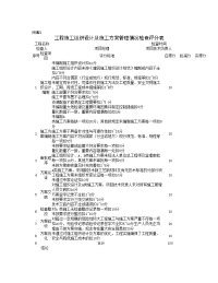 附表5：工程施工组织设计及工方案管理情况检查评分表