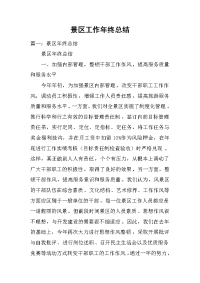 景区工作年终总结.docx