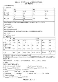 初一英语语法  人称代词和物主代词讲解练习